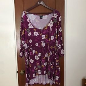 Torrid 3/4 Sleeve Baby Doll Tank